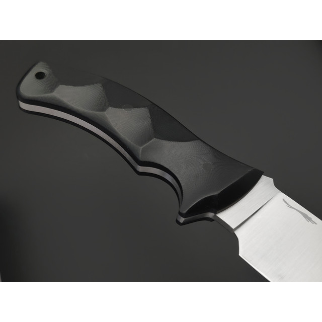 Волчий Век нож Команданте сталь N690 WA satin, рукоять G10 black, пины карбон