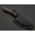 7 ножей нож Джек гибрид сталь M398 satin, рукоять Carbon fiber