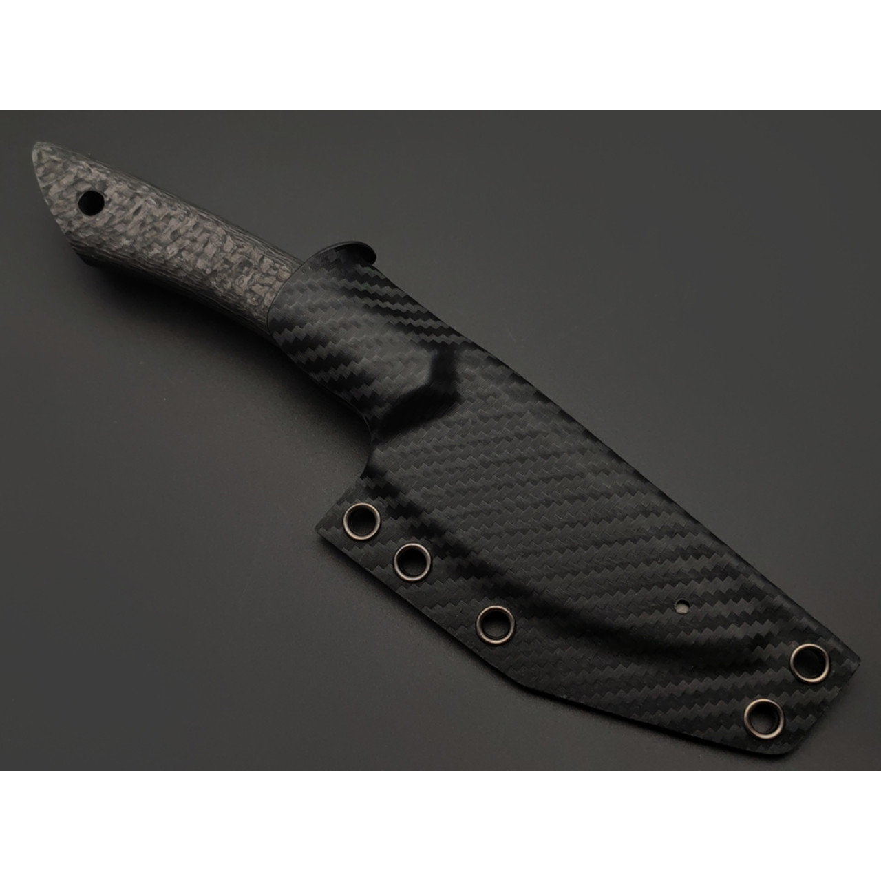 7 ножей нож Джек гибрид сталь M398 satin, рукоять Carbon fiber