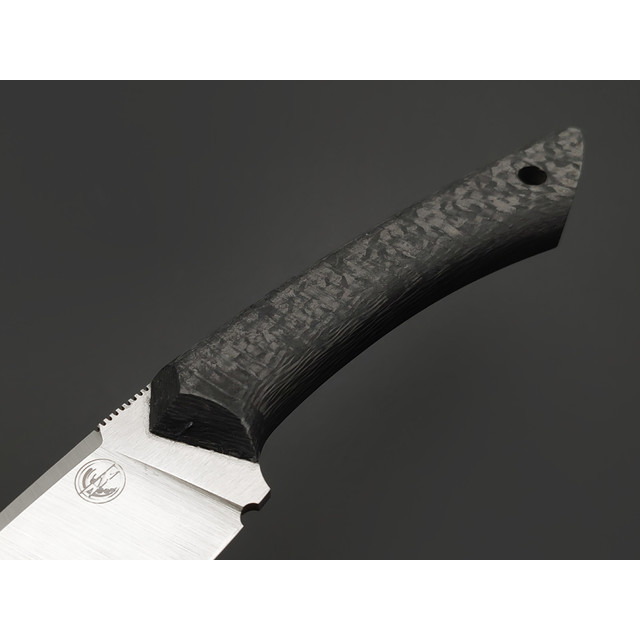 7 ножей нож Джек гибрид сталь M398 satin, рукоять Carbon fiber
