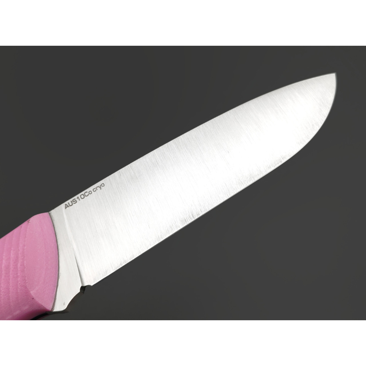 7 ножей нож Йети гибрид сталь Aus-10Co satin, спуски конвекс, рукоять G10 pink & black