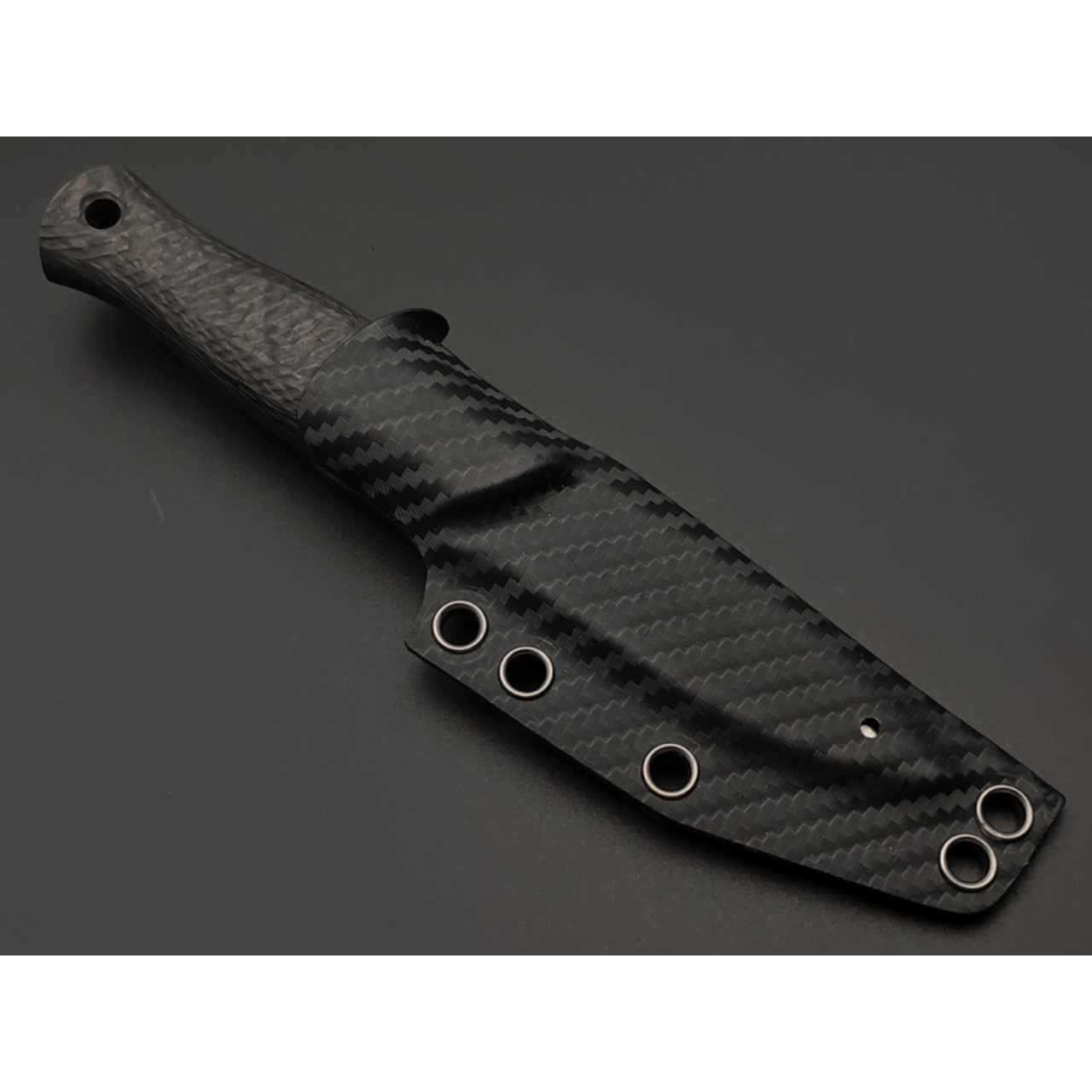 7 ножей нож Колибри гибрид сталь M398 satin, рукоять Carbon fiber