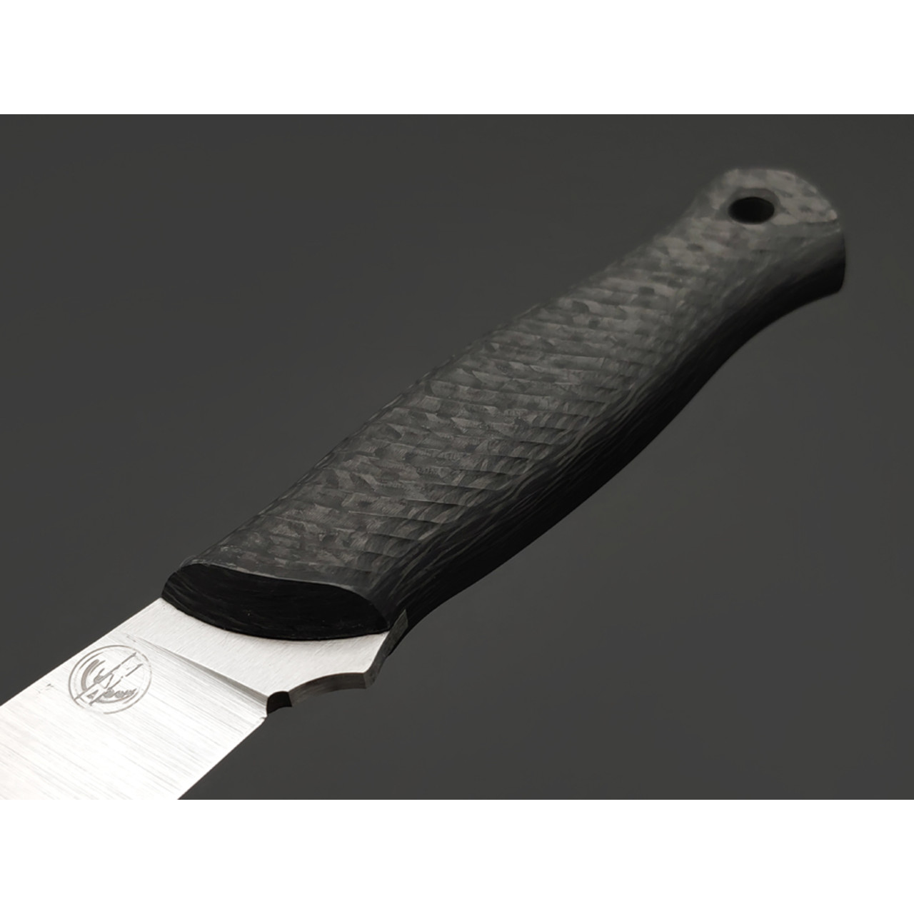 7 ножей нож Колибри гибрид сталь M398 satin, рукоять Carbon fiber