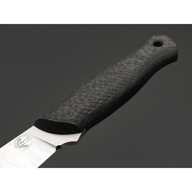7 ножей нож Колибри гибрид сталь M398 satin, рукоять Carbon fiber