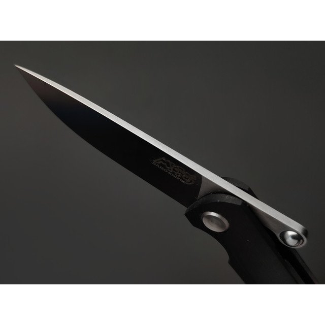 Saro нож складной фрикционный Микрос сталь Aus-10 satin, рукоять G10 black