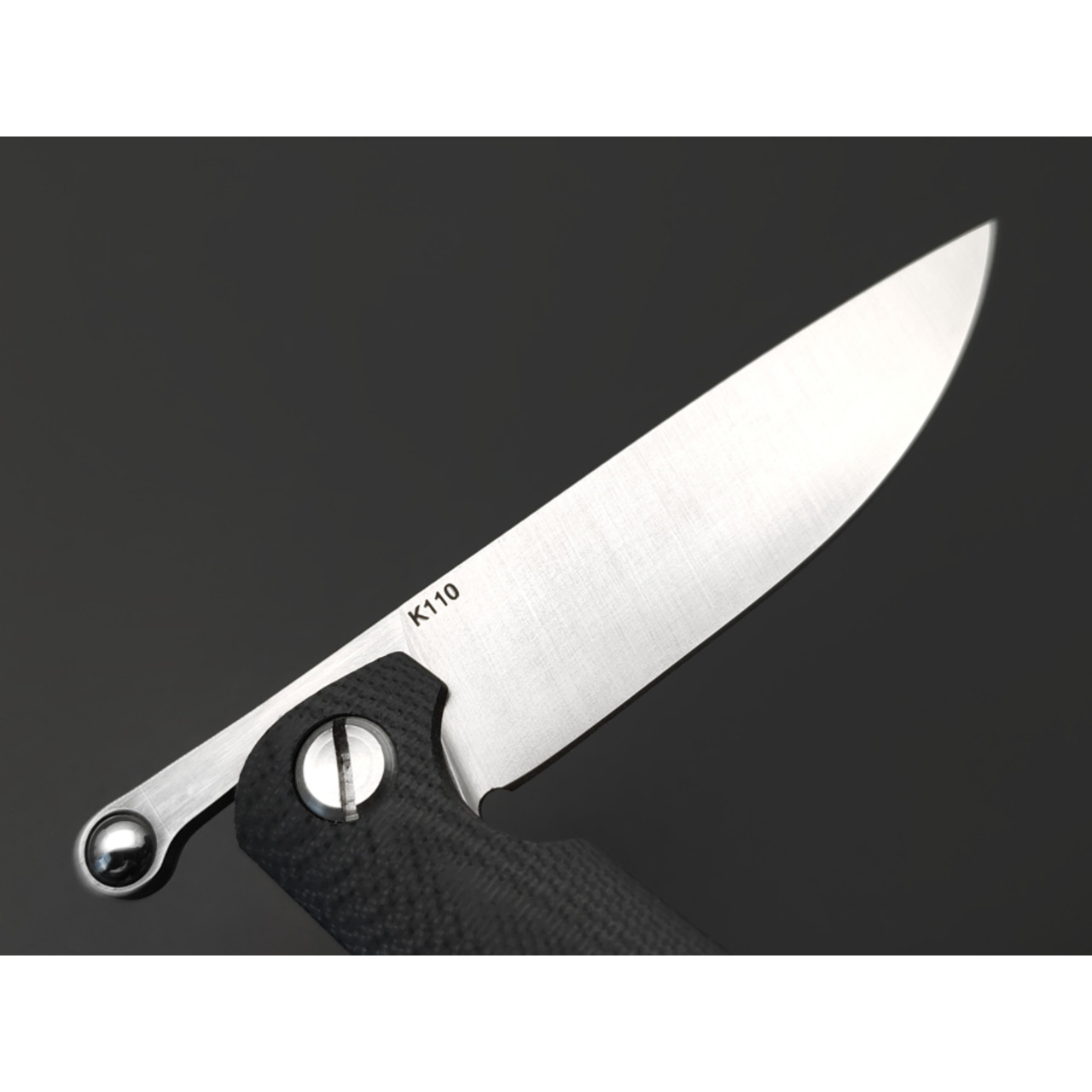 Saro нож складной фрикционный Микрос сталь K110 satin, рукоять G10 black