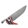 Saro нож складной фрикционный Микрос+ сталь K110 стоунвош, рукоять G10 red-white & black