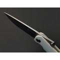 Saro нож складной фрикционный Микрос сталь Aus-10 satin, рукоять G10 white