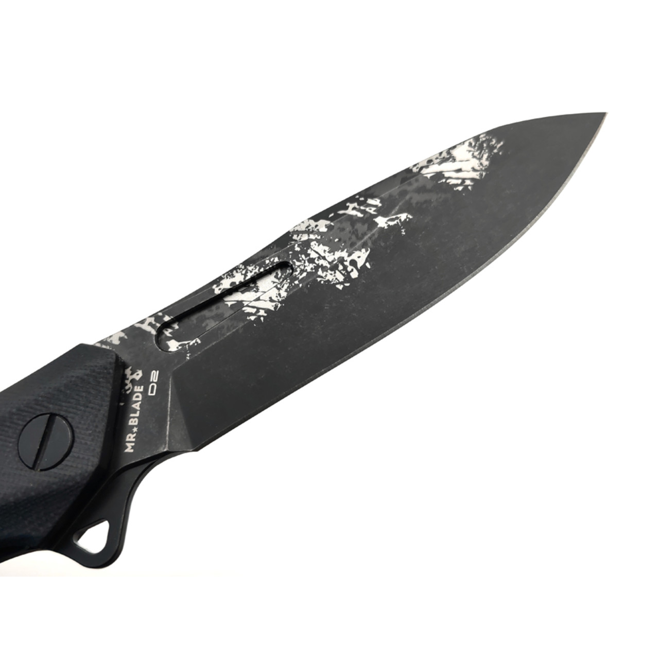 Mr.Blade складной нож Hemnes Gen.2 LE Ghost сталь D2 блэквош, лазерная гравировка, рукоять G10 black
