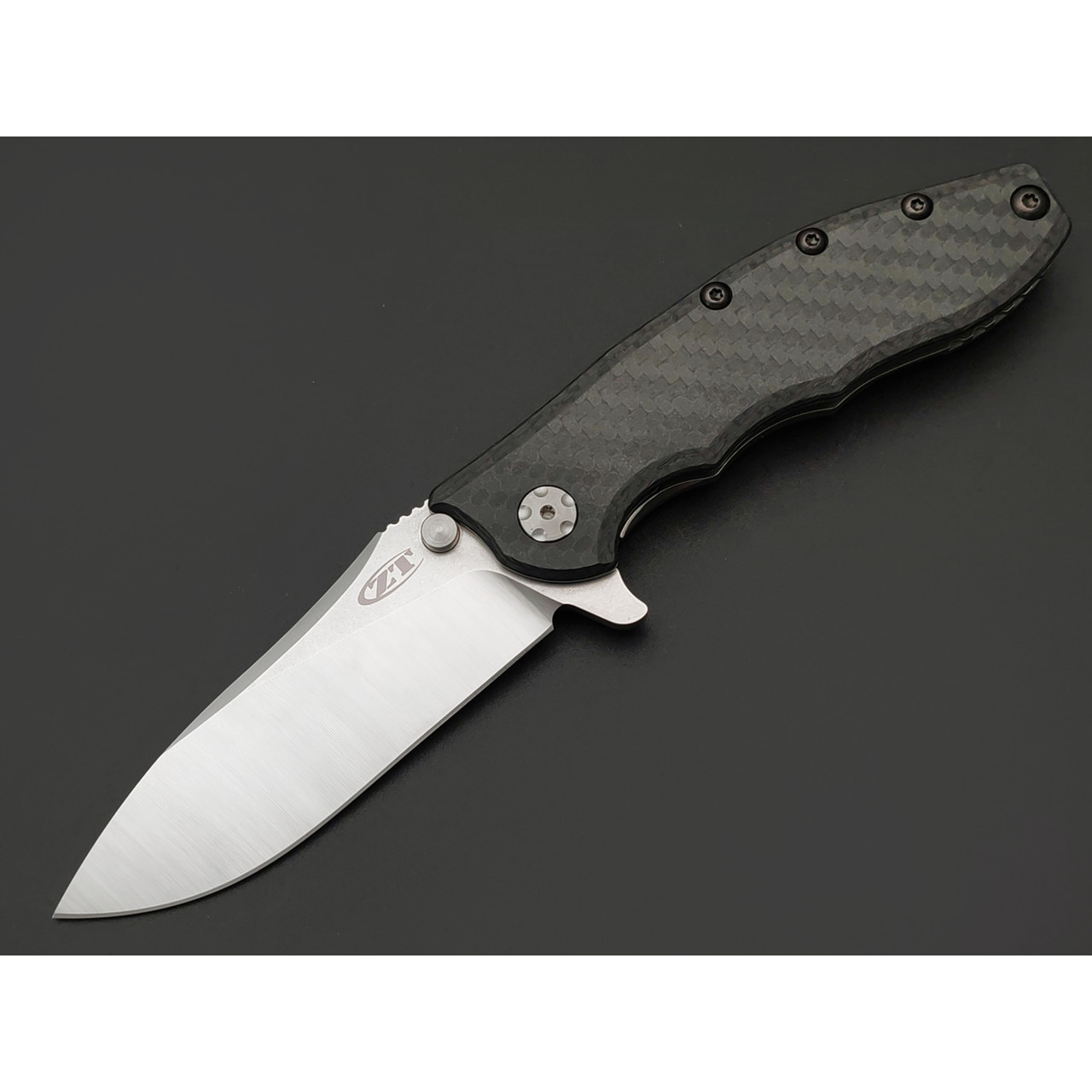 Zero Tolerance нож складной 0562CF Hinderer Slicer сталь CPM 20CV, рукоять Carbon fiber, titanium