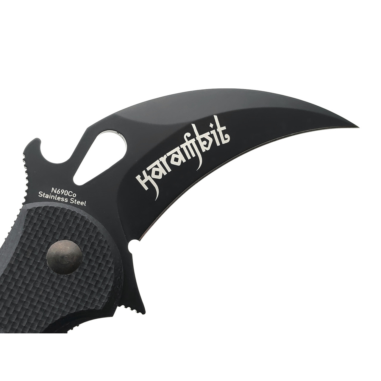 Fox нож складной Karambit 479 сталь N690Co, рукоять G10 black