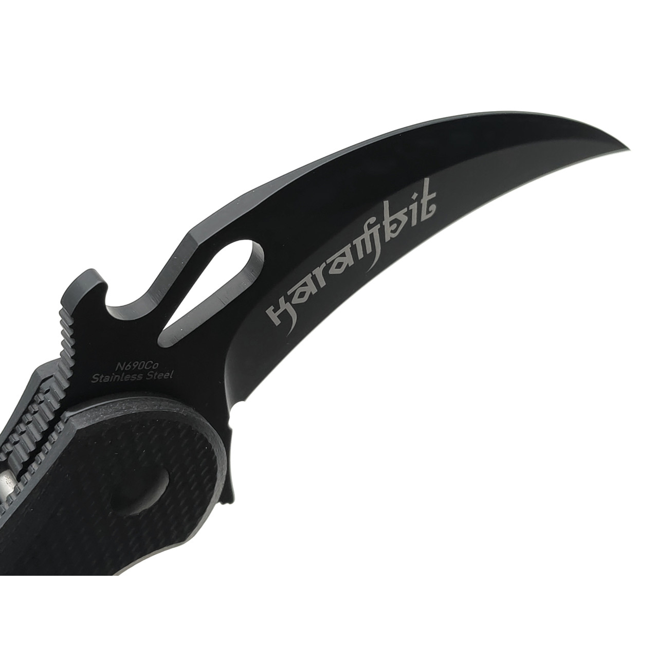Fox нож складной Karambit 479 сталь N690Co, рукоять G10 black