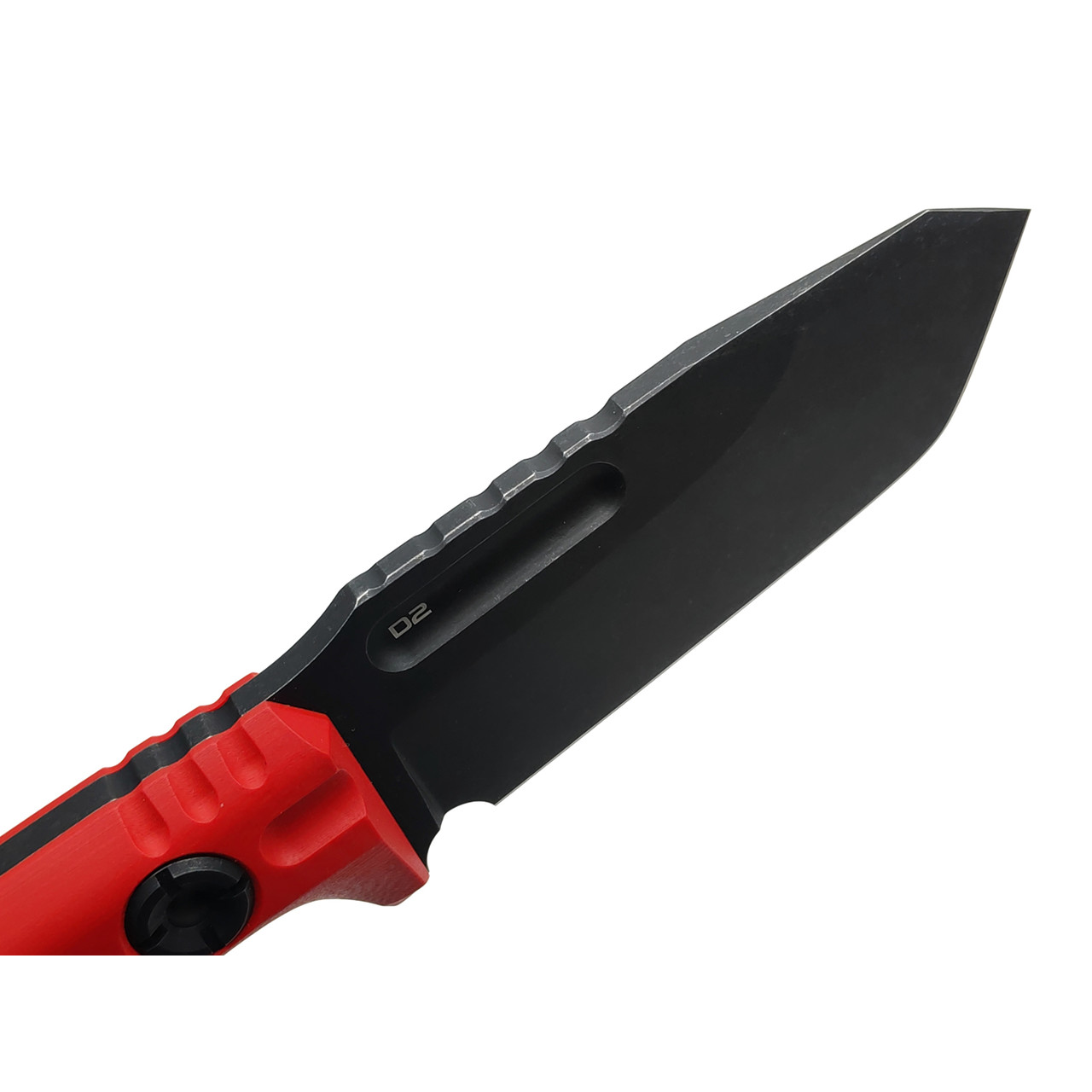 N.C.Custom нож Ultras сталь D2 блэквош, рукоять G10 red