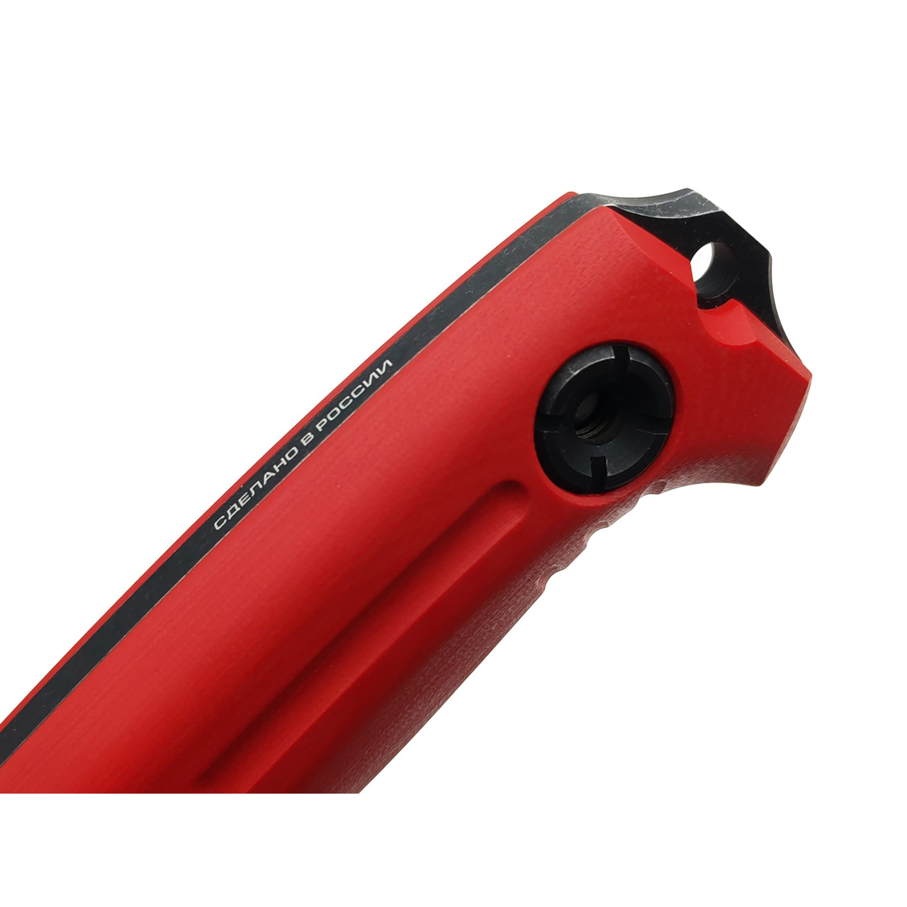 N.C.Custom нож Ultras сталь D2 блэквош, рукоять G10 red