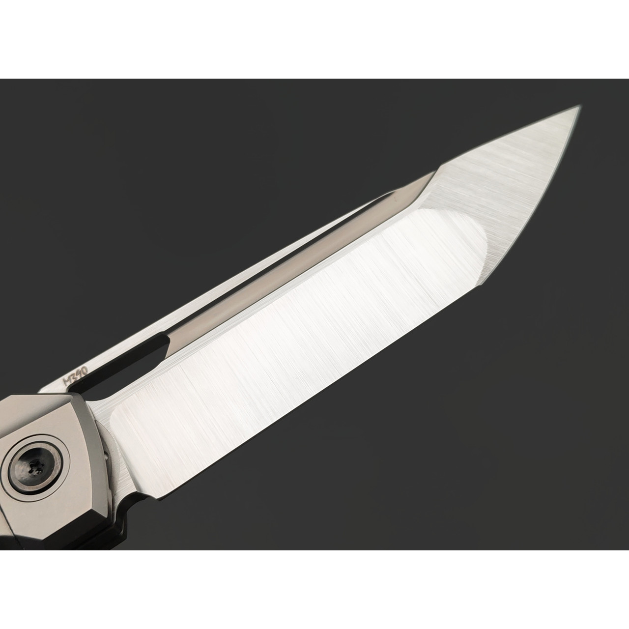 TuoTown складной нож Doroda TDR-MS сталь M390 satin, рукоять Titanium TC4 Grey