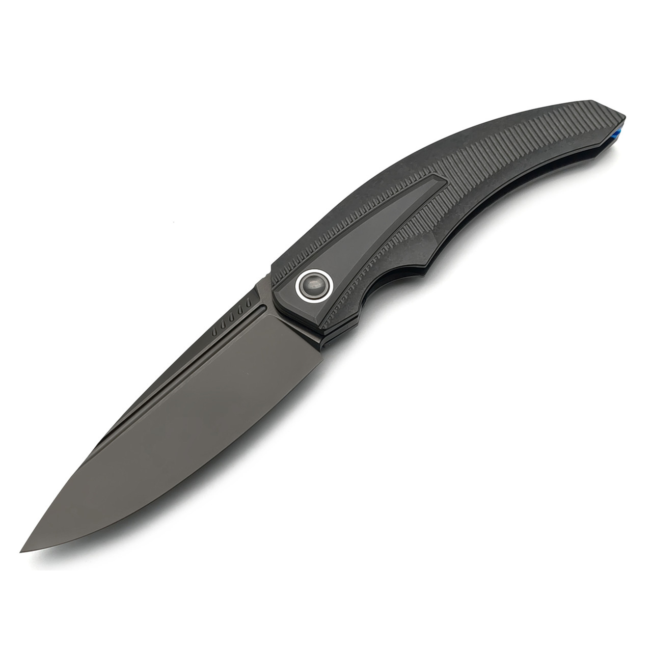 TuoTown складной нож Marron TMR-MKB-B сталь TMAX DLC, рукоять Titanium Crystal black & blue