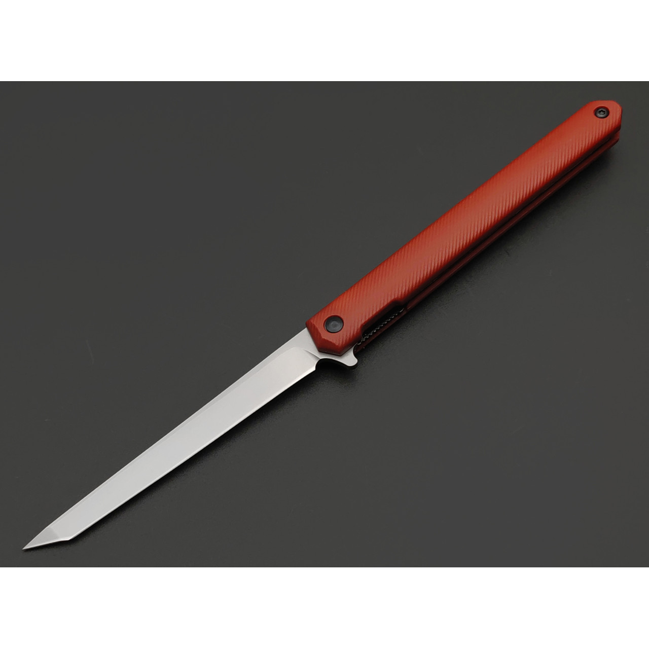 TuoTown нож BDT-RS сталь Aus-8 bead-blast, рукоять Nylon red