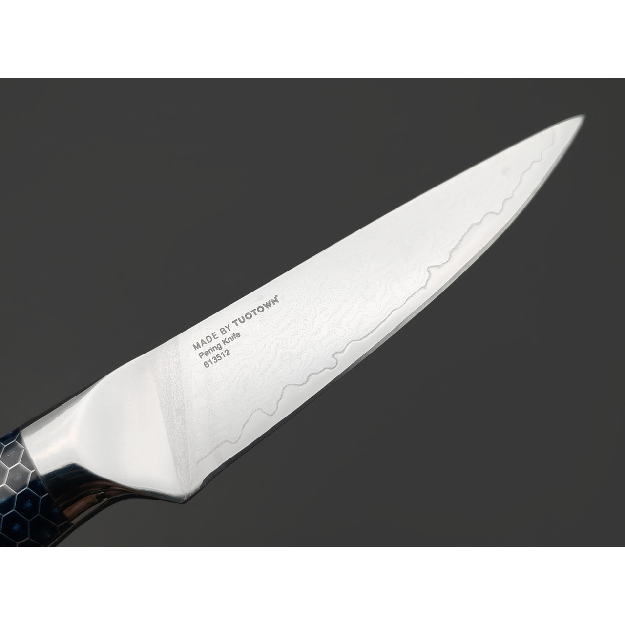 TuoTown Paring F613512 сталь Damascus VG-10, рукоять C-Tek