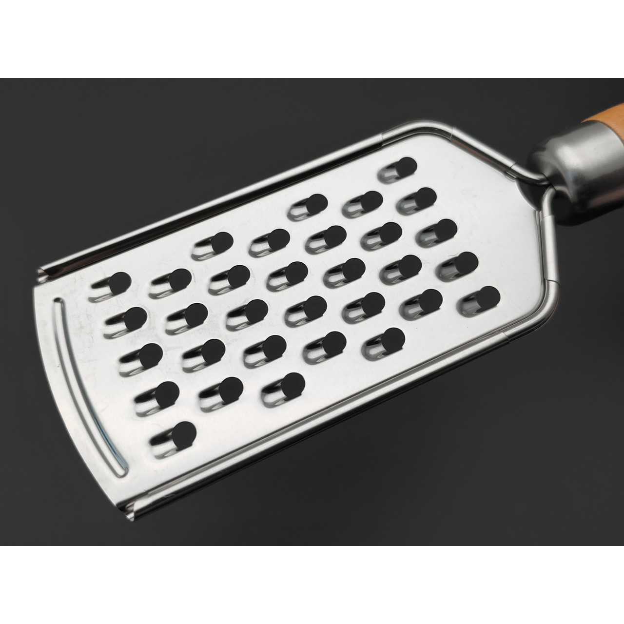 TuoTown Тёрка ручная 23012 Stainless steel, деревянная рукоять