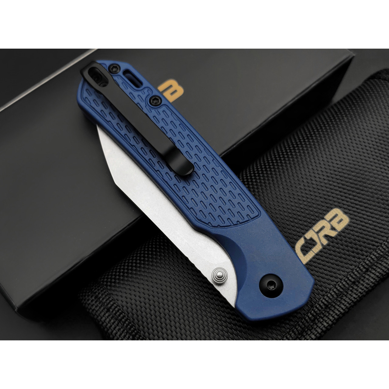 CJRB нож складной Pyrite Light CJ1945-BU сталь AR-RPM9 стоунвош, рукоять FRN blue