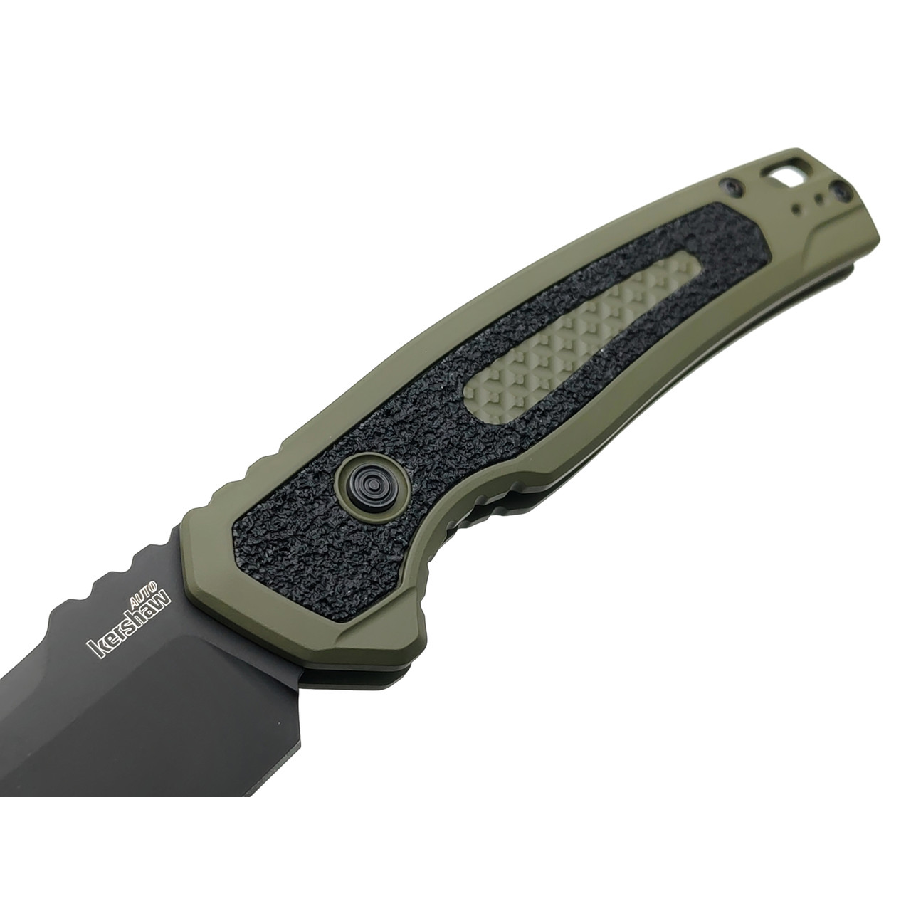 Нож Kershaw Launch 16 7105OLBLK сталь CPM M4, рукоять 6061-T6 Aluminum green, Trac-Tec