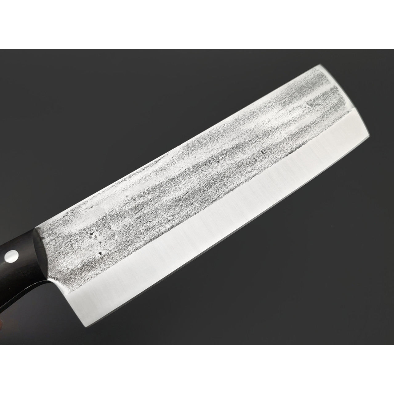 Платонов Д.Г. кованый кухонный Nakiri нож 16.5 см сталь Х12МФ, рукоять Дерево граб