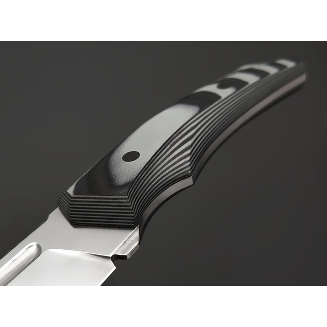 Pocket Wolf нож Раптор сталь K340 bead-blast, рукоять G10 black & grey