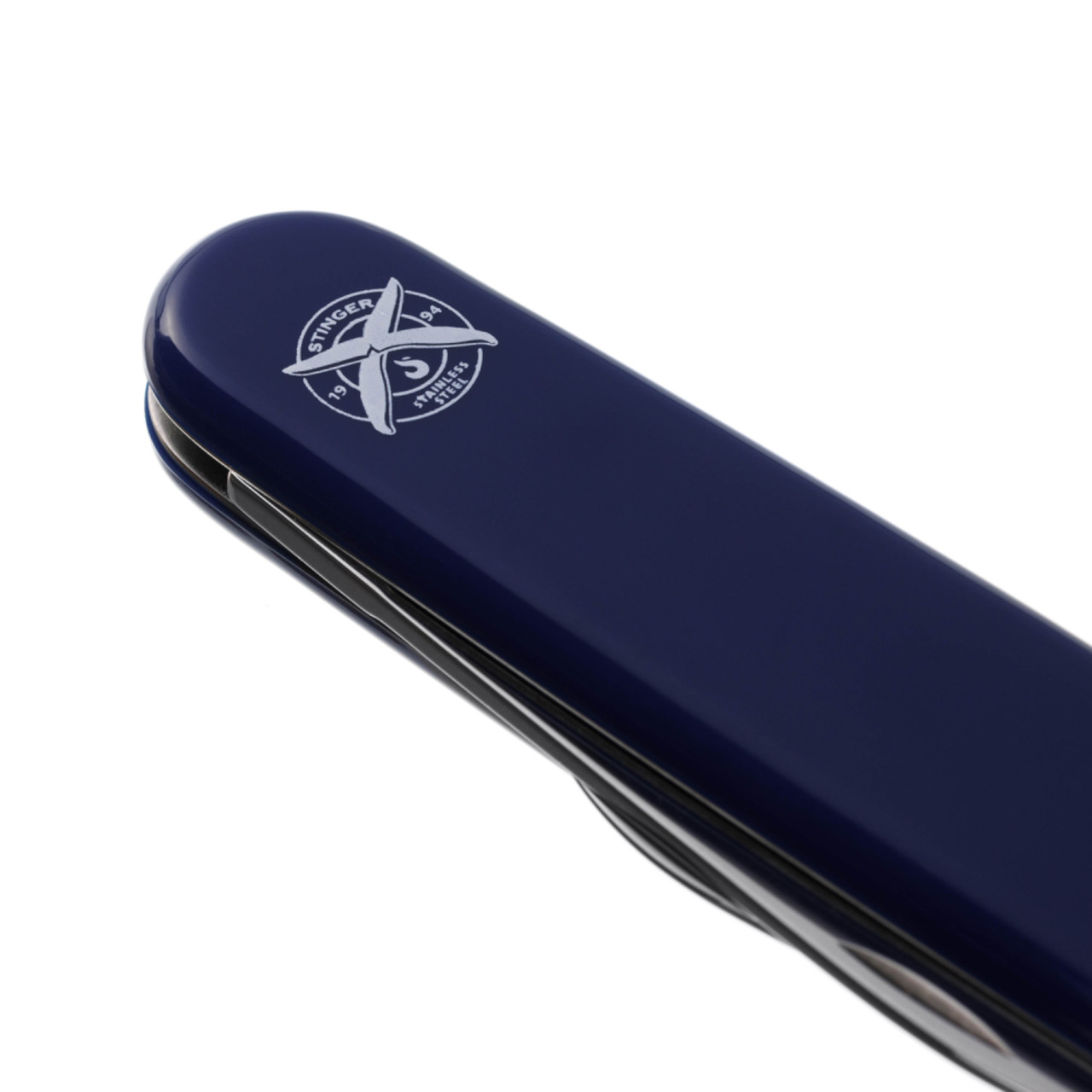 Stinger нож многофункциональный FK-K5007NH-4FB (4 функции) сталь 420, рукоять ABS blue, блистер