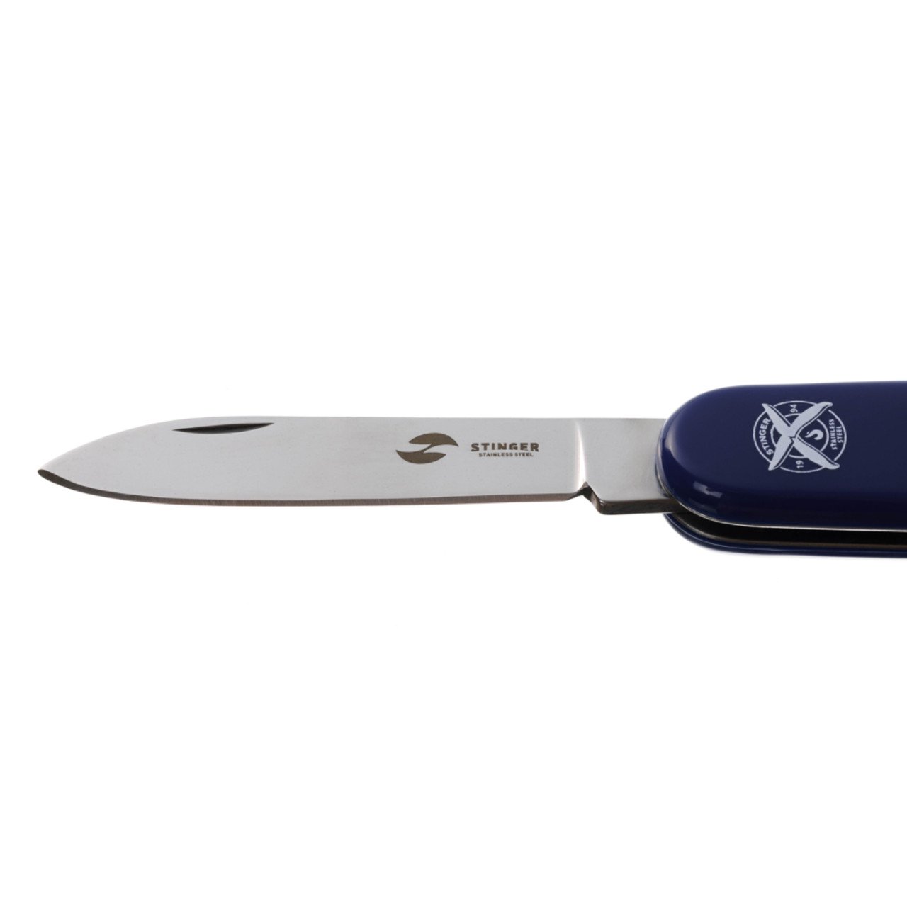 Stinger нож многофункциональный FK-K5007NH-4FB (4 функции) сталь 420, рукоять ABS blue, блистер