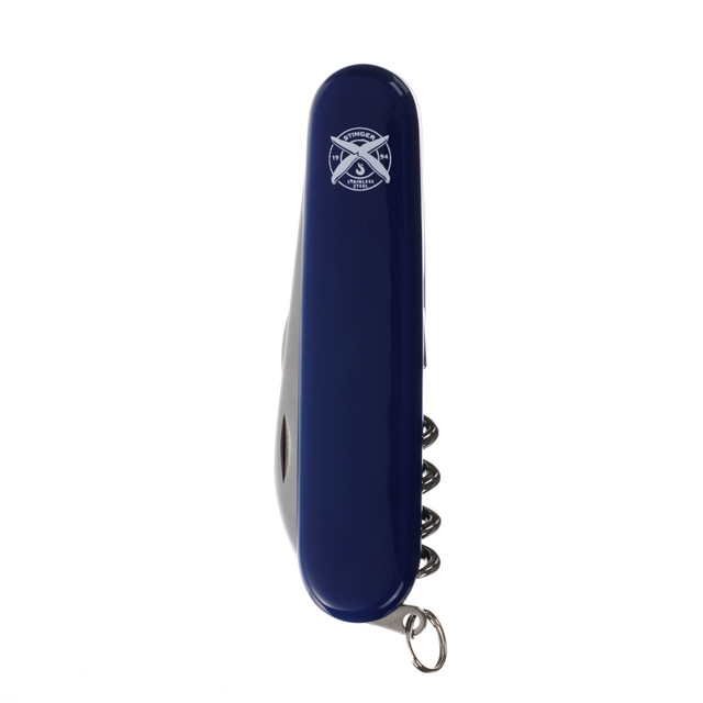 Stinger нож многофункциональный FK-K5007NH-4FB (4 функции) сталь 420, рукоять ABS blue, блистер