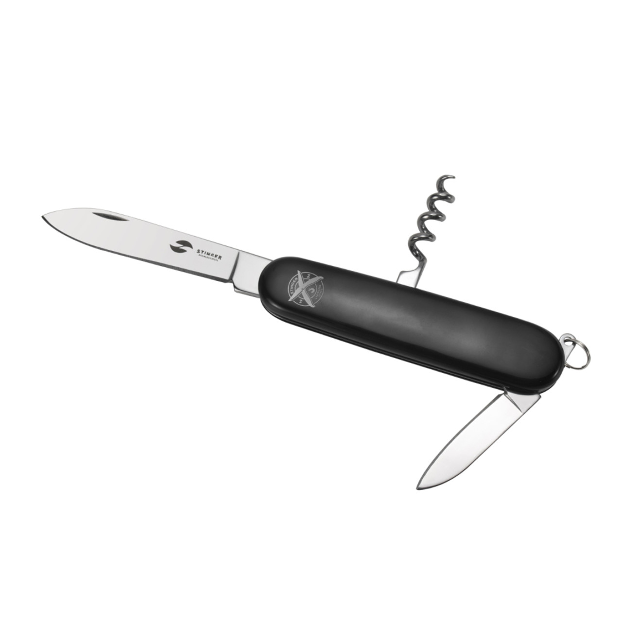 Stinger нож многофункциональный FK-K5006NH-4F (4 функции) сталь 420, рукоять ABS black