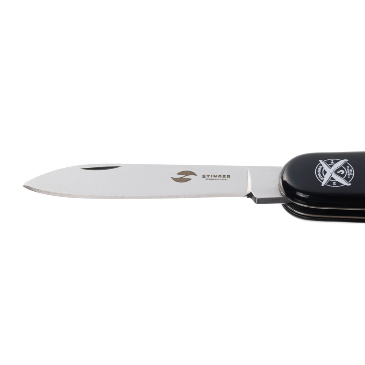 Stinger нож многофункциональный FK-K5006NH-4F (4 функции) сталь 420, рукоять ABS black