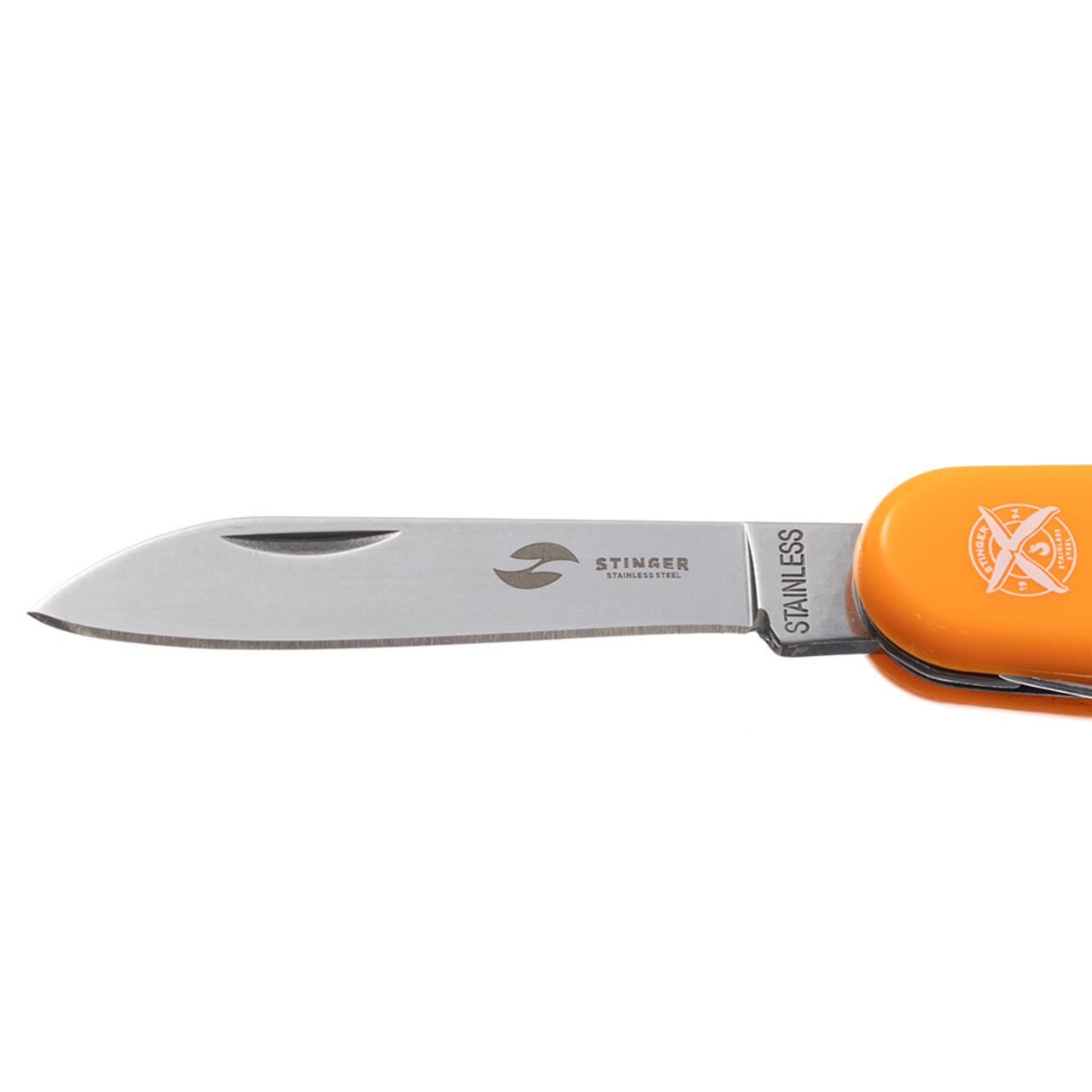 Stinger нож многофункциональный FK-K5017-5PB (10 функций) сталь 420, рукоять ABS orange, блистер