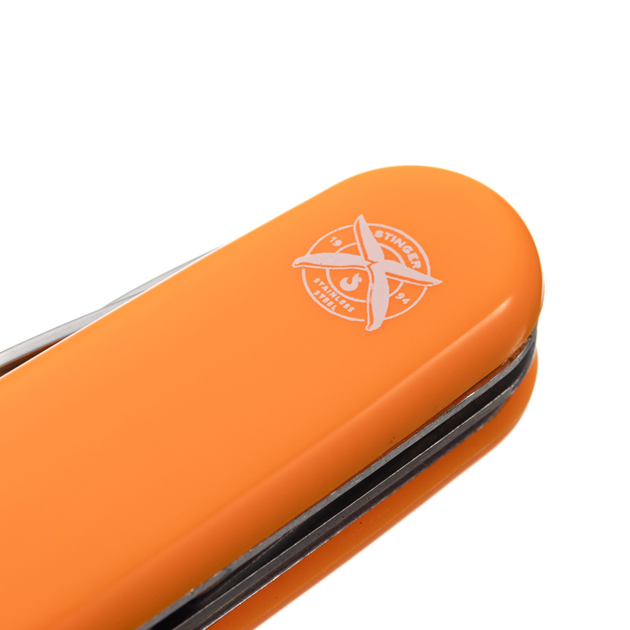 Stinger нож многофункциональный FK-K5017-8PB (13 функций) сталь 420, рукоять ABS orange, блистер