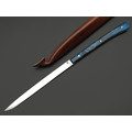 Kappush Knife нож Шип КМ040 сталь 440C полировка, рукоять стаб. Карельская берёза синяя Kappush Knife нож Шип КМ040 сталь 440C полировка, рукоять стаб. Карельская берёза синяя