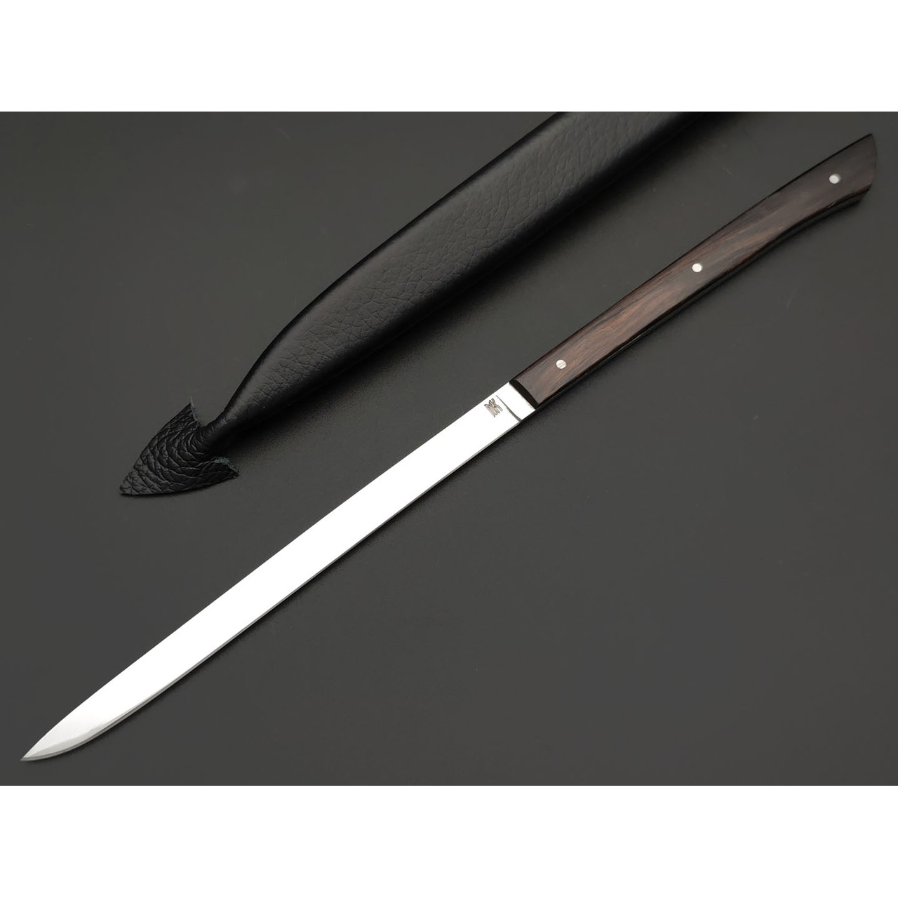 Kappush Knife нож Шип КМ025 сталь 440C полировка, рукоять дерево Блэквуд