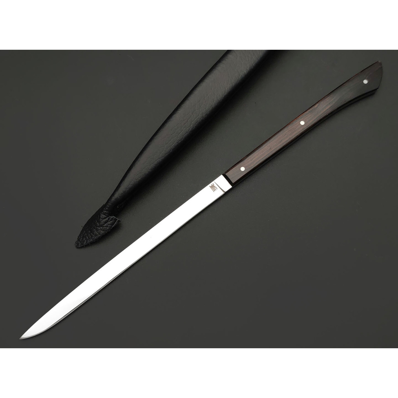 Kappush Knife нож Шип КМ026 сталь 440C полировка, рукоять дерево Блэквуд