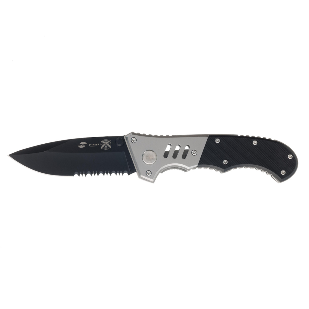Stinger нож складной FK-H152GG сталь 420 black, рукоять G10 black, сталь