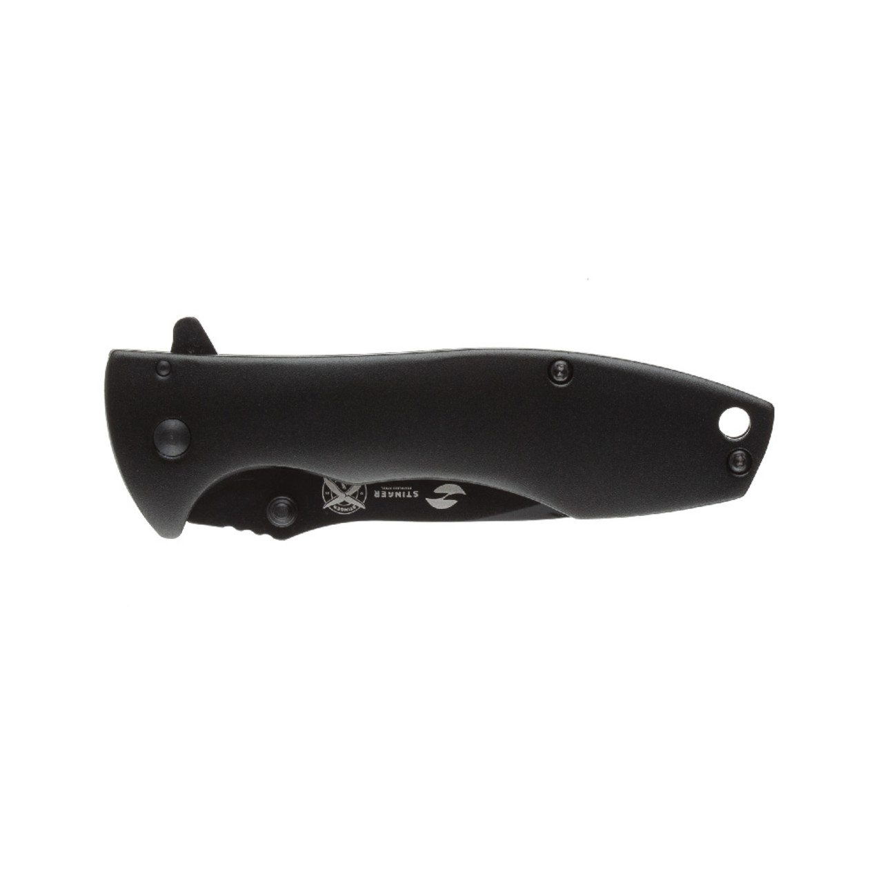 Stinger нож складной FK-721BK сталь 3Cr13 black, рукоять Aluminum black, сталь