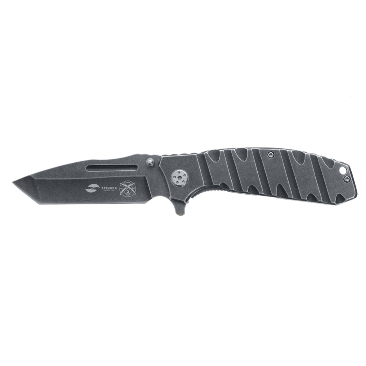 Stinger нож складной FK-S036 сталь 420 блэквош, рукоять Сталь