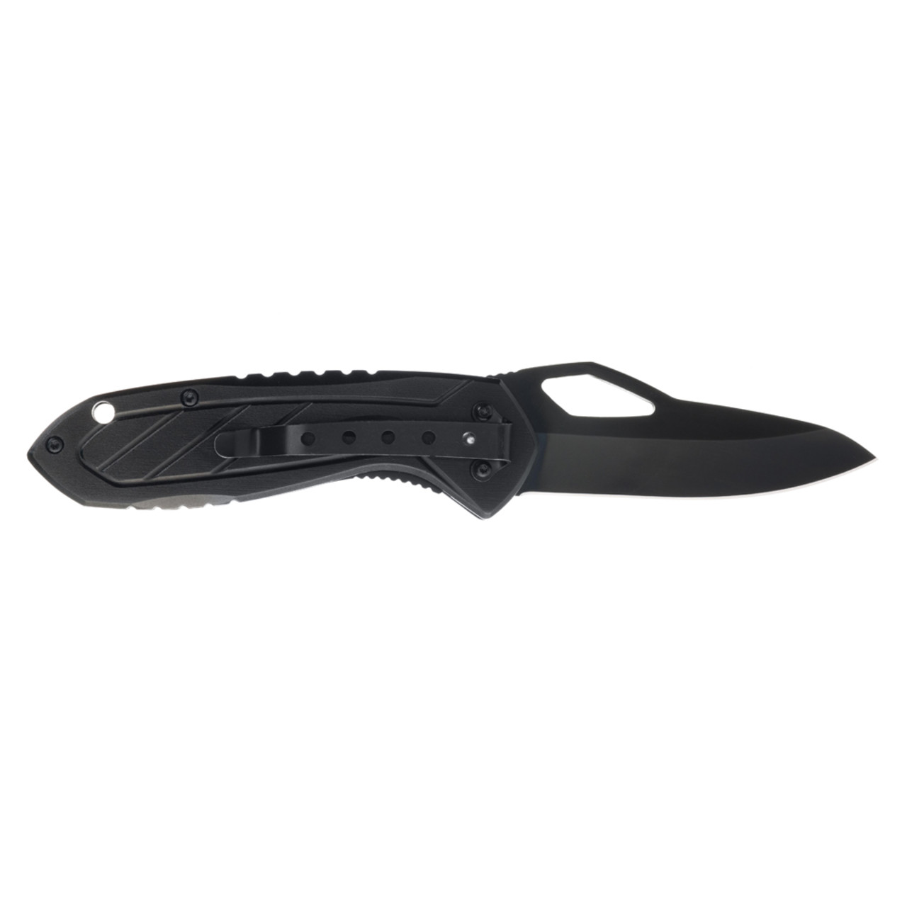 Stinger нож складной FK-A136 сталь 420 black, рукоять Aluminum black