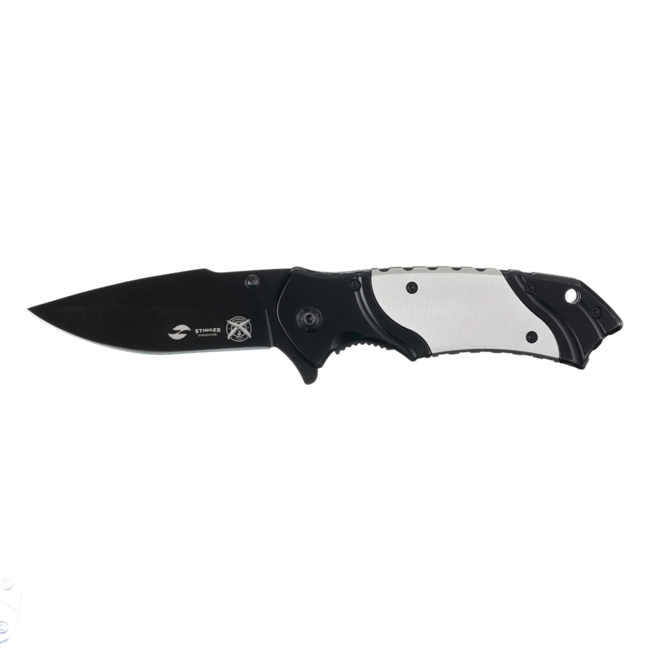 Stinger нож складной FK-A114 сталь 3Cr13 black, рукоять Сталь