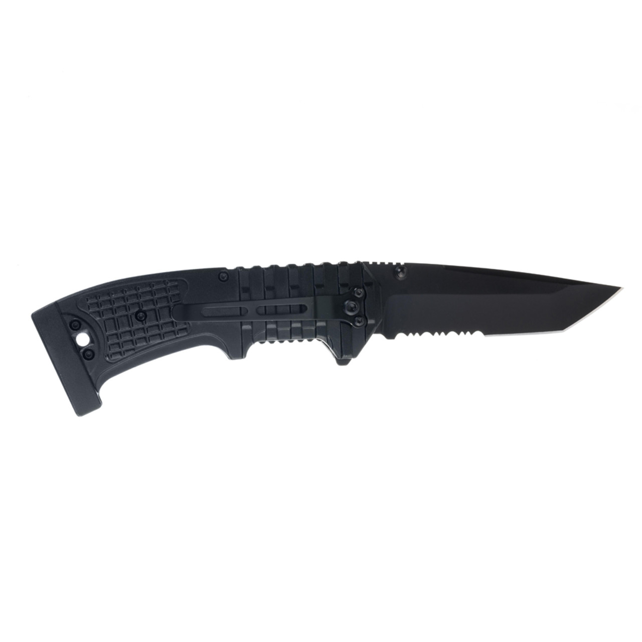 Stinger нож складной SA-583B сталь 420 black, рукоять Aluminum black, сталь, пластик