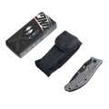 Stinger нож складной YD-7918EY сталь 420 black, рукоять Aluminum grey