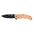 Stinger нож складной FK-1116RO-FB сталь 3Cr13 black, рукоять Дерево палисандр, сталь, блистер