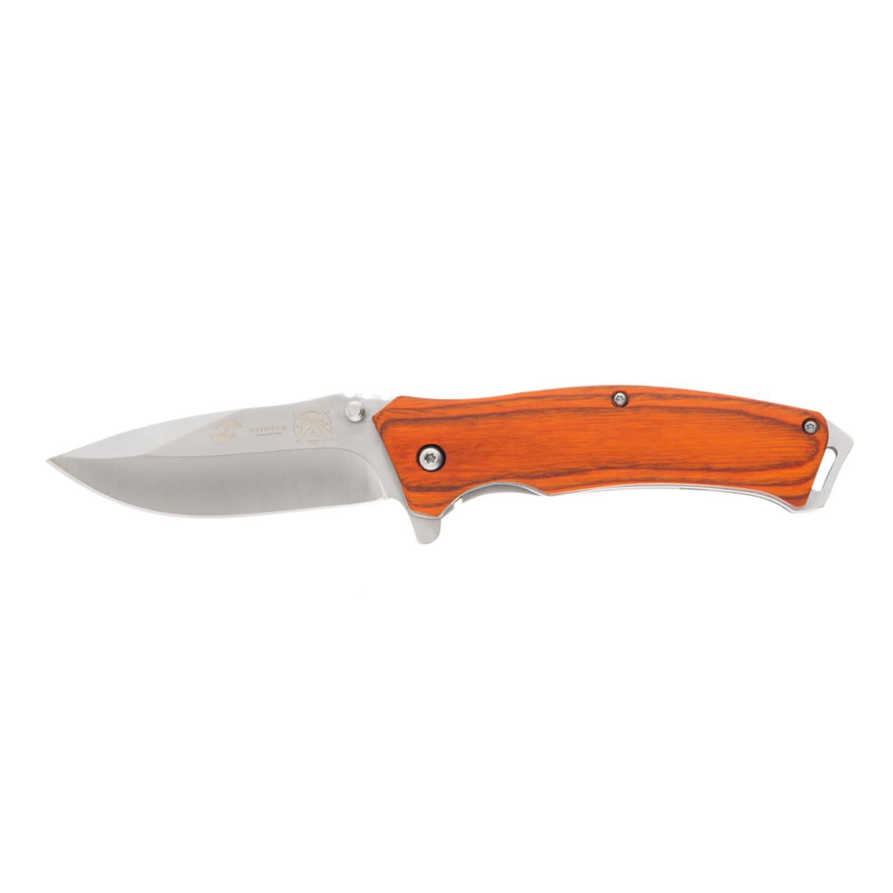 Stinger нож складной FK-1117RK-FB сталь 3Cr13 satin, рукоять Pakka wood, сталь, блистер