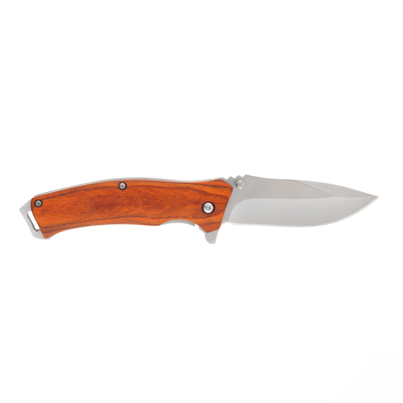 Stinger нож складной FK-1117RK-FB сталь 3Cr13 satin, рукоять Pakka wood, сталь, блистер