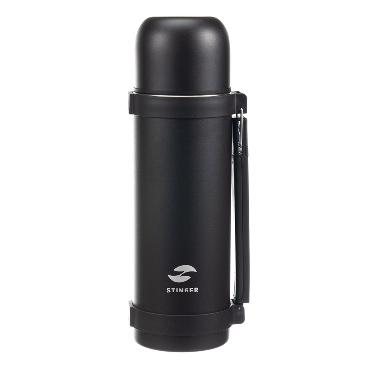 Stinger термос с ручкой 1,2 л HY-1200-11BLK, нержавеющая сталь, black