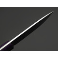 Zh Knives нож Bullet сталь N690 satin, рукоять G10 purple & black, пины карбон