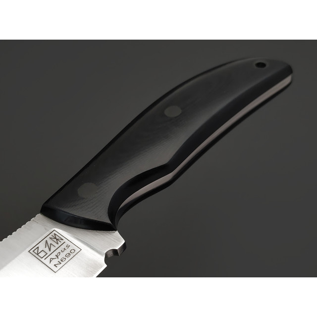 Zh Knives нож Palmistry сталь N690 satin, рукоять G10 black, пины карбон